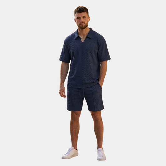 Mason | Buttonless Polo Summer Set