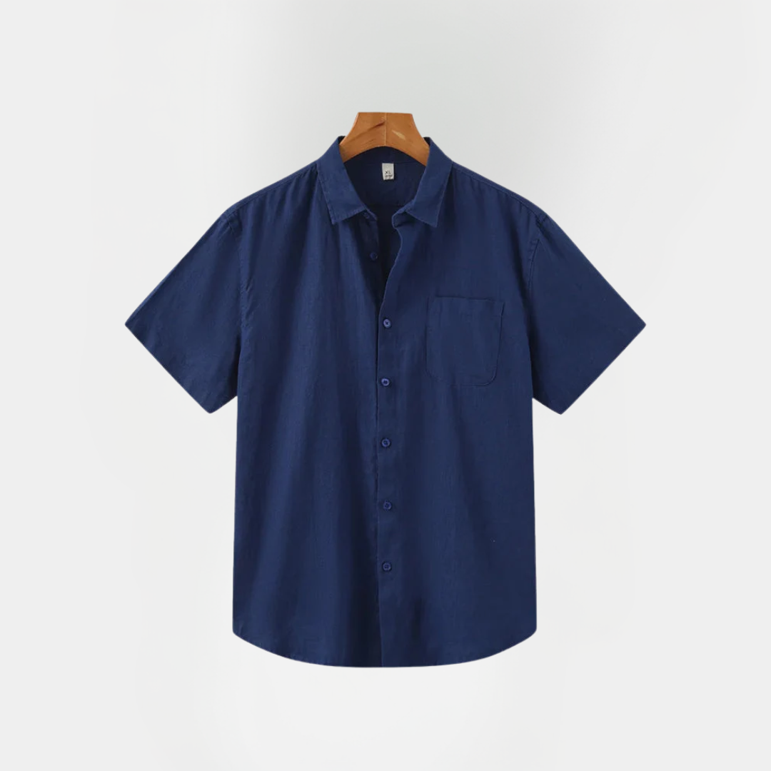 Declan | Short Sleeve Linen Shirt