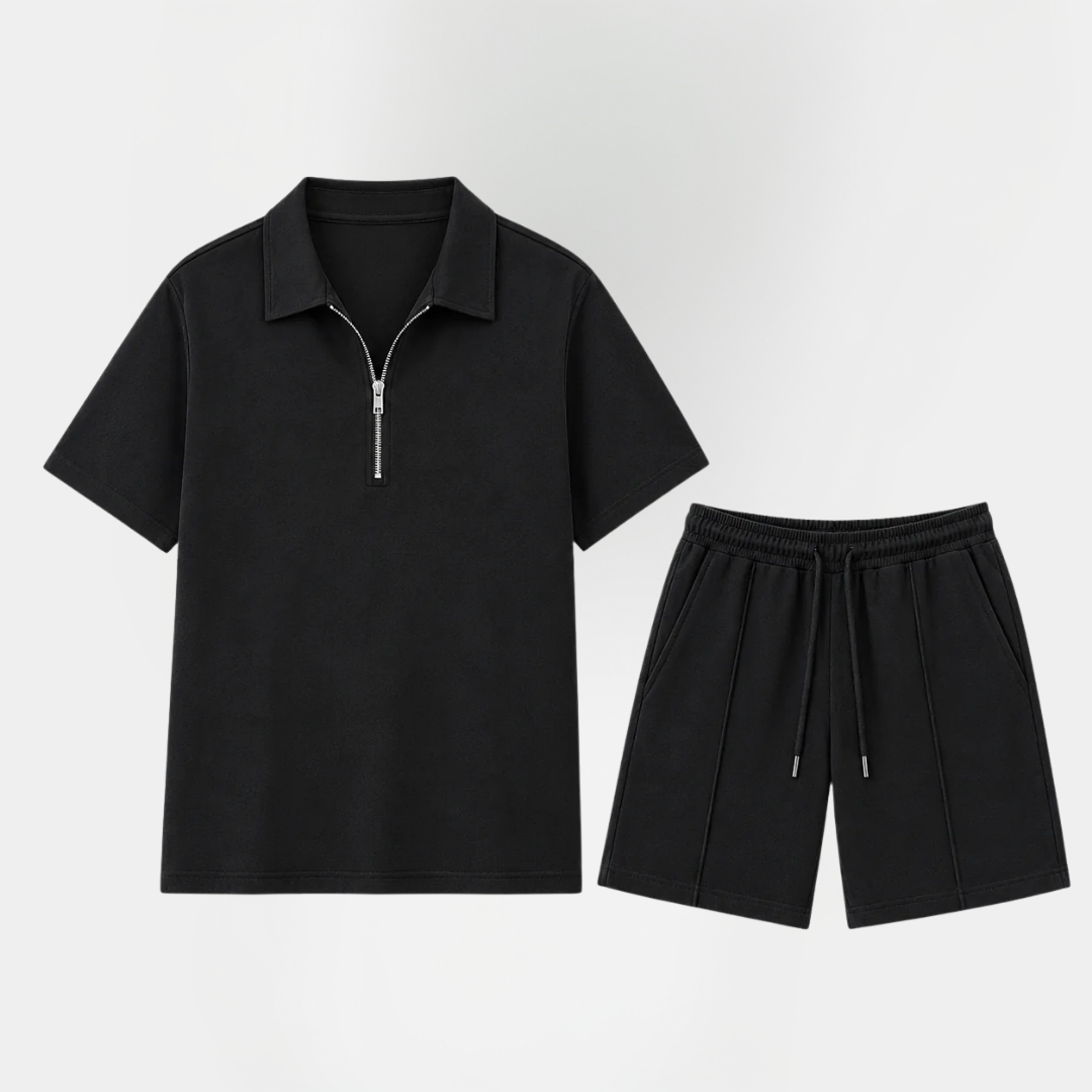 Blake | Zip Polo Summer Set