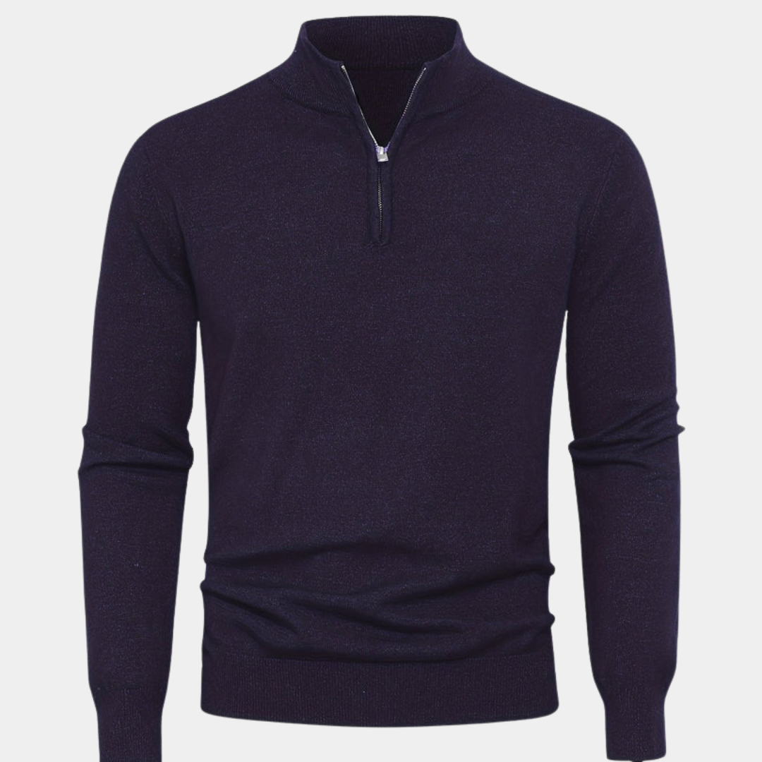 Everett | Quarter-Zip Knit Sweater