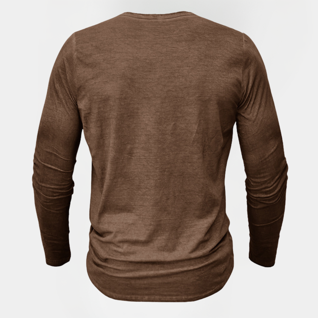 Micah | Cotton Henley Shirt