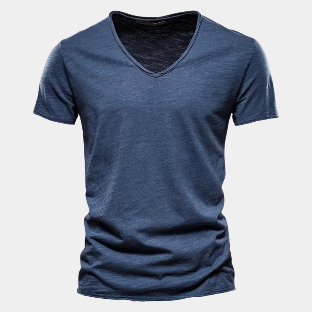 Ethan | Classic Cotton V-Neck T-Shirt