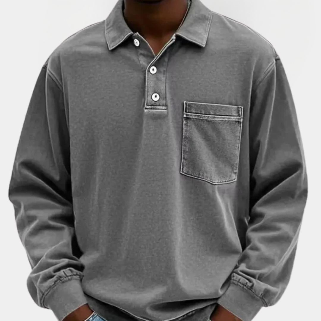 Quentin | Long Sleeve Polo Shirt