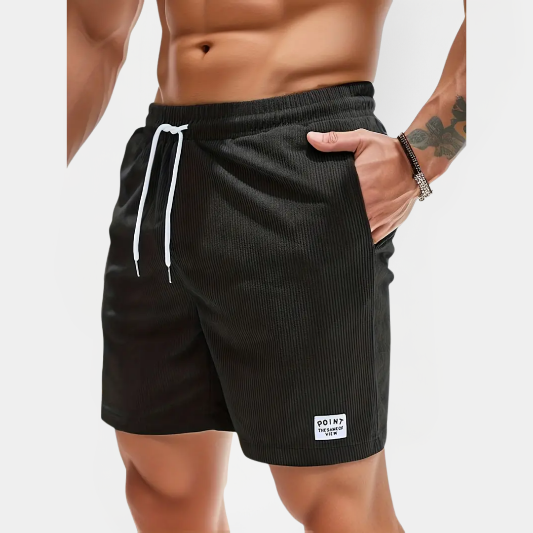 Elliot | Ribbed Drawstring Shorts