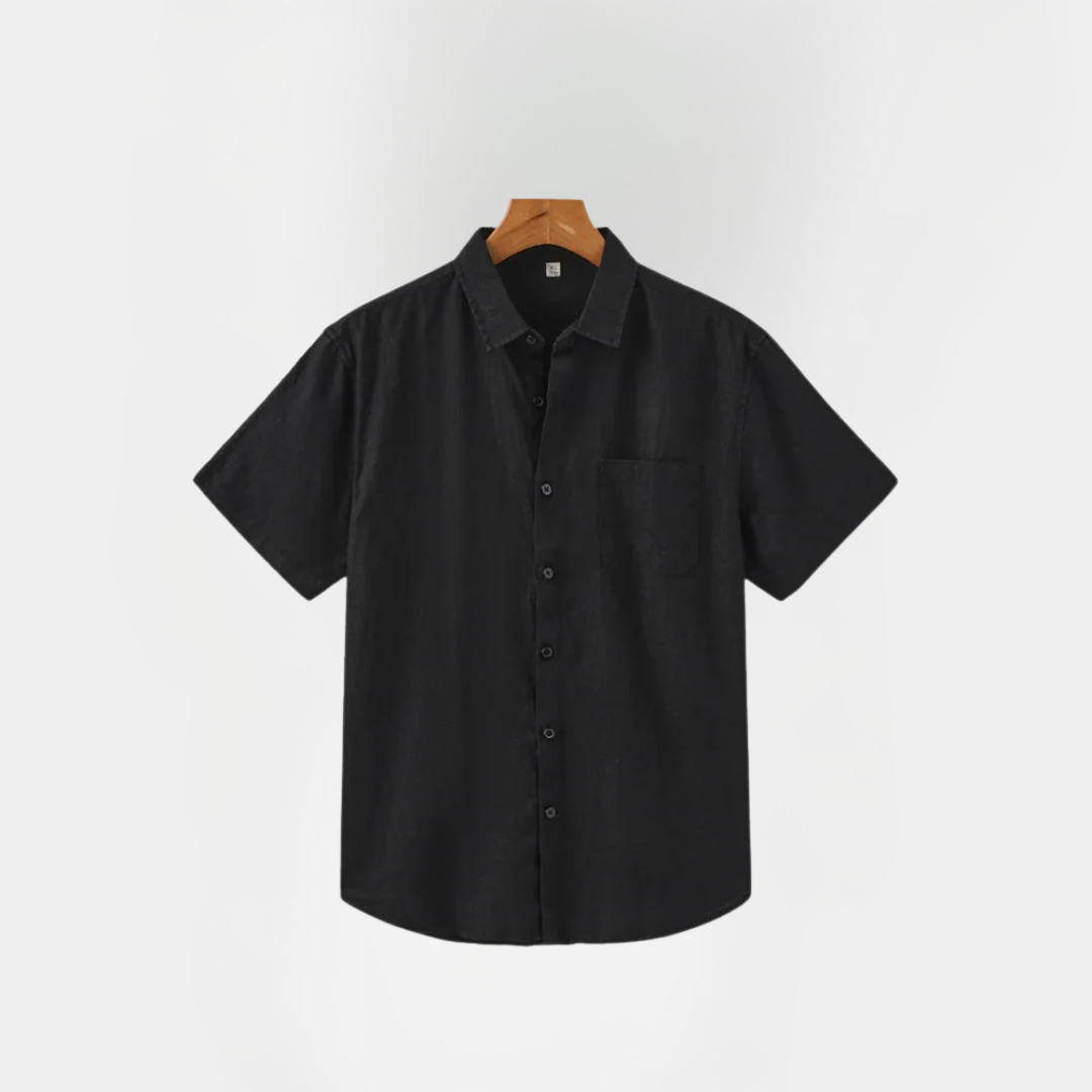 Declan | Short Sleeve Linen Shirt