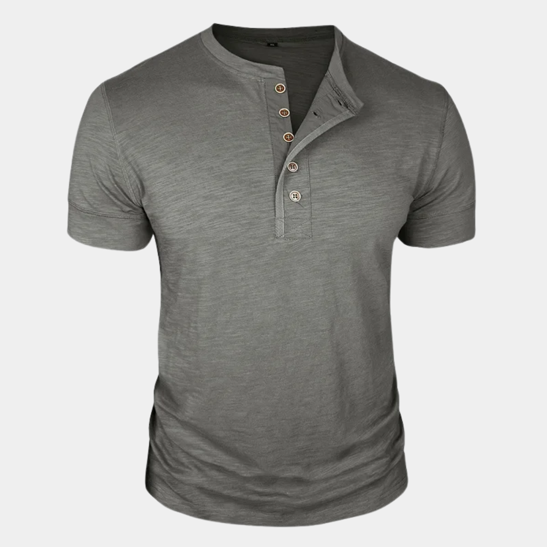 Cooper | Classic Henley T-Shirt
