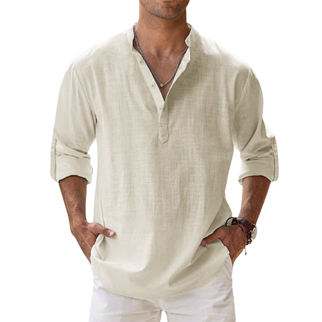 Oliver | Cotton Grandad Shirt