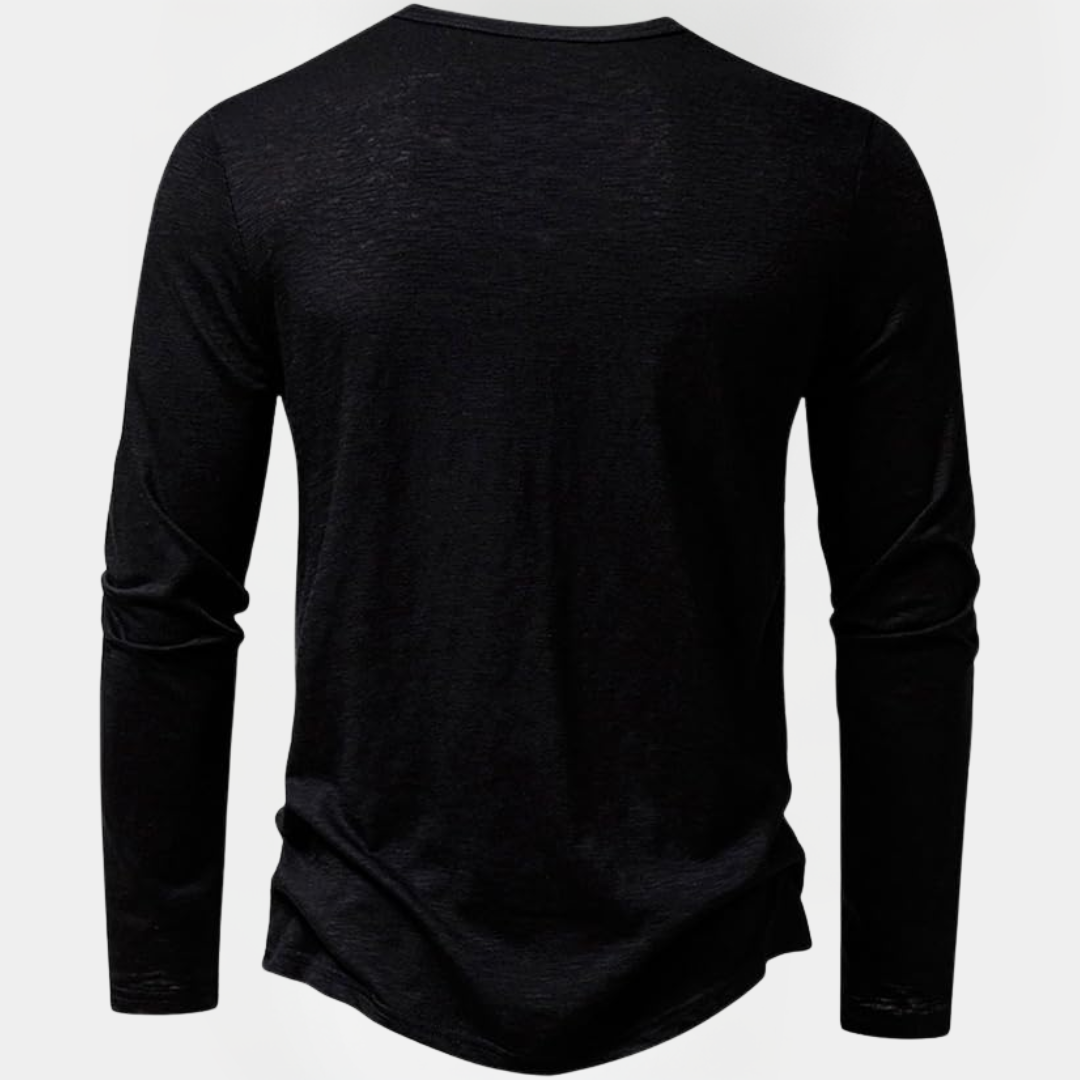 Spencer | Long Sleeve Henley Shirt