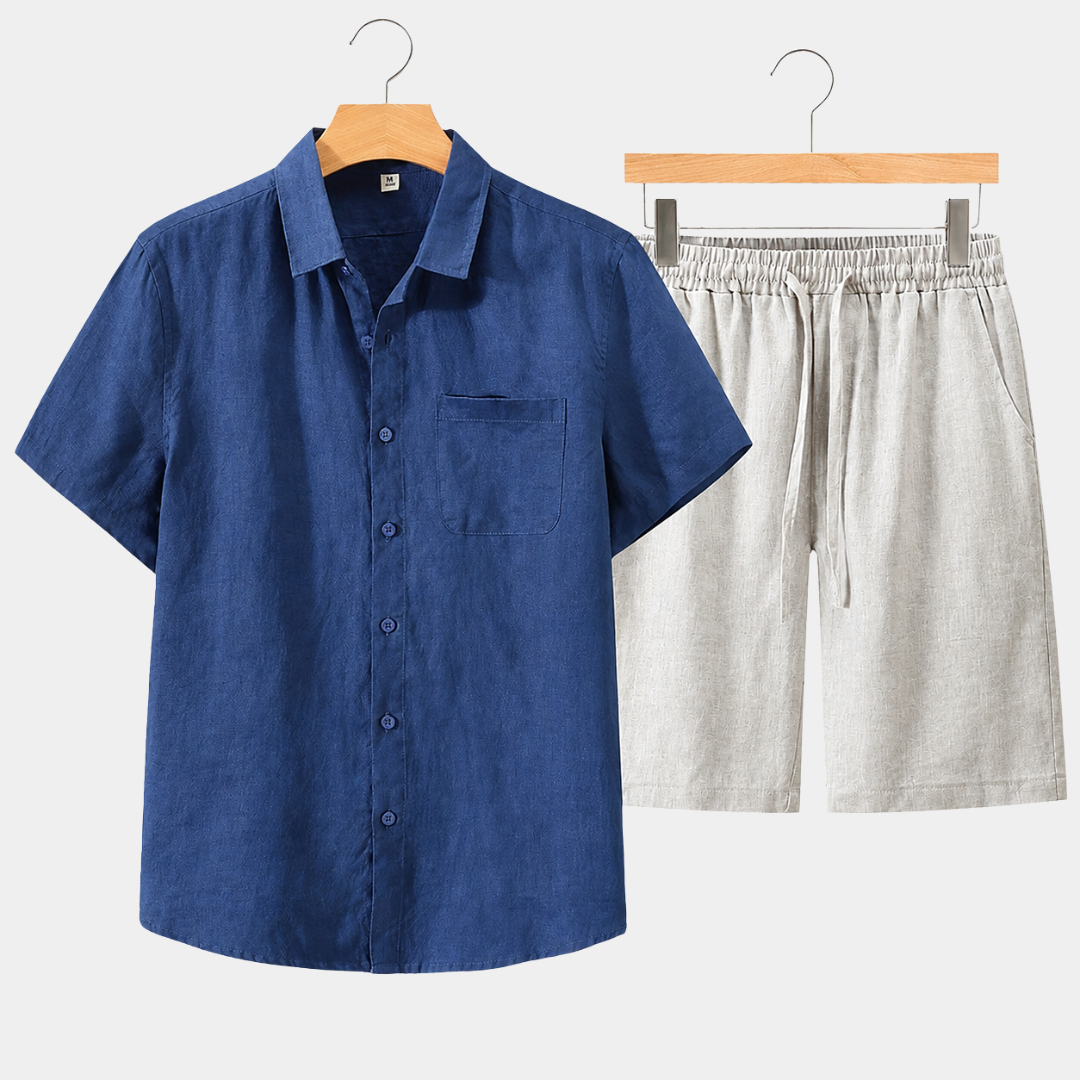 Luca | Linen Short Summer Set